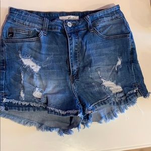 Denim shorts